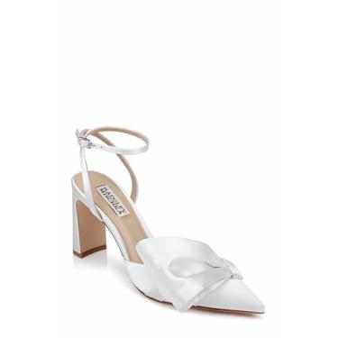 Imagem de Badgley Mischka Sapato feminino Alease, Branco macio, 40