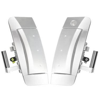 Imagem de Maçaneta externa externa adequada para Nissan 350Z 2003 2004 2005 2006 2007 2008 2009 lado esquerdo do motorista e do lado direito do passageiro, 80607-CD41E, 80607-CD40B, 80607-CD40E (prata)