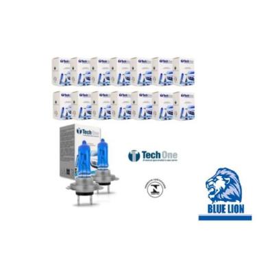 Imagem de Kit 10 Lâmpadas Super Branca H7 8500k 12v 55w Tech One - Blue lion