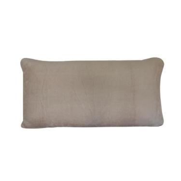 Imagem de Fronha Avulsa King 50cm x 90cm Plush Microfibra Fleece Bege Arrumadinh