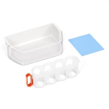 Imagem de LUBIYACK 1 peça DA97-08406A de substituição de prateleira de compartimento de porta de geladeira compatível com refrigeradores Samsung, substitui a peça DA97-08406A DA97-08406C DA97-08406B EAP4175803