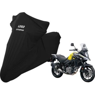Imagem de Capa De Tecido Para Moto Suzuki V-Strom 650 V-Strom 1000 - Mz, Preta