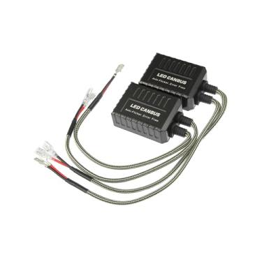 Imagem de REPAIROCK Decodificador Canbus de Farol de Carro LED C20 H1 H3 Resistores de Aviso Sem Erros Decodificador Substituição Anti Cintilação Resistor Plástico Preto (conjunto de 2) Peças de Reposição