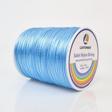 Imagem de LUSTEMBER Fio De Nylon Acetinado 330 Pés, 1 Mm, Macio E Sedoso, Durável Para Fabricação Joias, Pulseiras, Miçangas, Colares, Macramê, Kumihimo, Rabo Rato Artesanato Com Nó Chinês