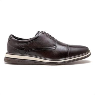 Imagem de Sapato de Couro Democrata Masculino Dune Hi-soft 32 Tabaco 298202-002 39