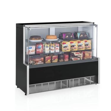 Imagem de Vitrine Neutra Gelopar Aurora Preta 140cm MNPA-140R
