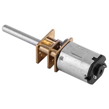 Imagem de Motor de Redução Caixa de Engrenagem CC 12V Com Eixo de Saída Longo 100rpm 2000rpm Engrenagens de Metal Elétrico de Alta Potência (12V 100rpm)