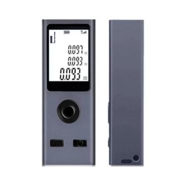 Imagem de Telêmetro a Laser Recarregável USB Compacto Fita Métrica Digital Liga 