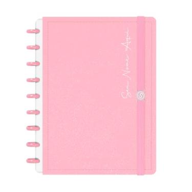 Imagem de Caderno de Disco Inteligente Personalizado Iscool M Solid Glitter Rosa