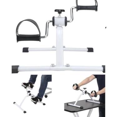 Imagem de Mini Bike Ergométrica Portátil Exercício em Casa para Braços e Pernas Ideal para Idosos e Reabilitação Física