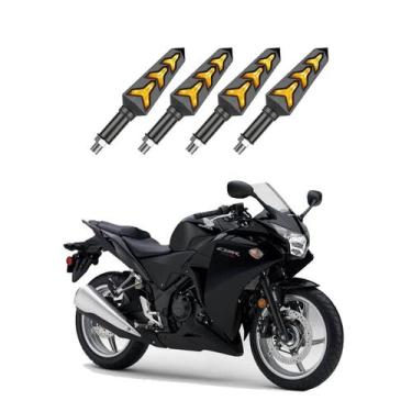Imagem de KIT 4 Seta Sequencial Pisca de Led Universal Modelo P09S Estrela Moto 