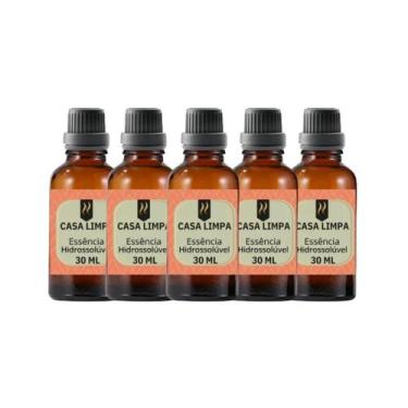 Imagem de Super Kit 5 Essências A Base Água Hidrossolúvel 30Ml Difusor - Nattuar