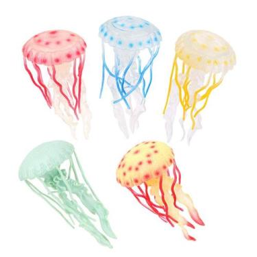 Imagem de Conjunto de bonecos Jellyfish x5 Realistic Ocean Animal Toys Kids - yi