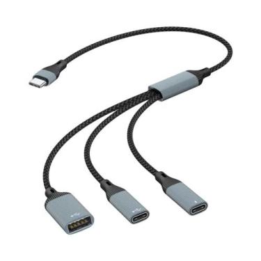 Imagem de Hub USB-C De Alta Velocidade 60W Com 3/2 Portas OTG PD, Adaptador De C