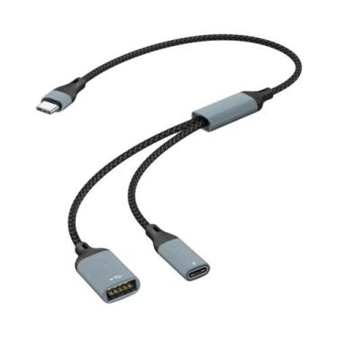 Imagem de Hub USB-C De Alta Velocidade 60W Com 3/2 Portas OTG PD, Adaptador De C