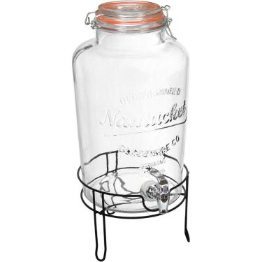 Imagem de Refresqueira Suco Agua Com Suporte Metal Home&co Vidro 8l