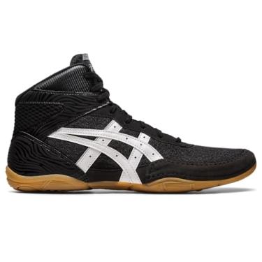 Imagem de ASICS Tênis de luta livre masculino Matflex 7, Preto/branco, 39