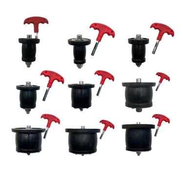 Imagem de Bujão De Drenagem Com Alça Em T Para Barcos, Bujão De Expansão Ajustável Em Aço Inoxidável E Borracha, Vedação À Prova De Vazamentos Para Tubos De Drenagem, 1 Peça(4.5 to 6.5cm)