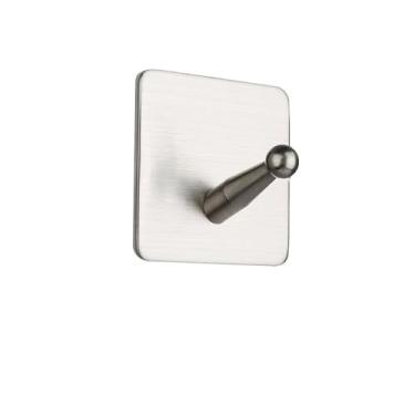 Imagem de NevStp Ganchos autoadesivos de banheiro cabide de toalha de roupão de aço inoxidável 304 para cabides de banheiro, ganchos de chuveiro, acessórios de banheiro,