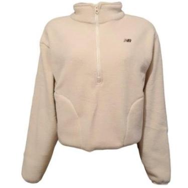 Imagem de Blusão New Balance Fleece 1/2 Zíper Feminino-Feminino