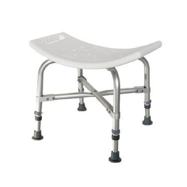 Imagem de Banqueta de Banho Chuveiro HIigiênica 220kg Aluminio Inoxidável Antirr