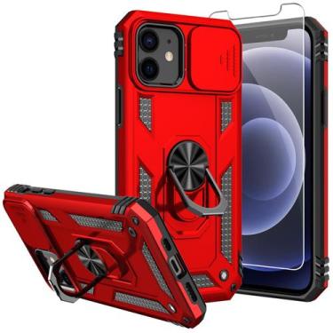 Imagem de Capa para iPhone 12 SKTGSLAMY vermelha de 16 pés Drop Military Grade