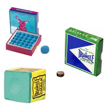 Imagem de 1 Giz Verde Triângle + 1 Sola Master + 1 Triângle Sinuca Bar