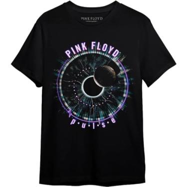Imagem de Camiseta Pink Floyd Pulse Plus Size Preto Consulado OF0179 Tamanho:XXX;Cor:Preto