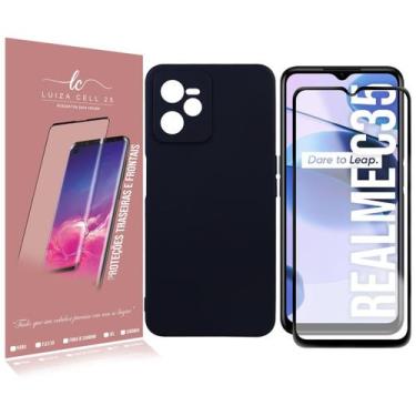 Imagem de Capinha Proteção Veludo Compativel Realme C35 6.6 + Pelelicula Vidro 3