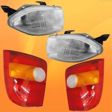 Imagem de Par Farol + Lanterna Palio 1996 1998 1999 00 96 97 98 99 - DFB