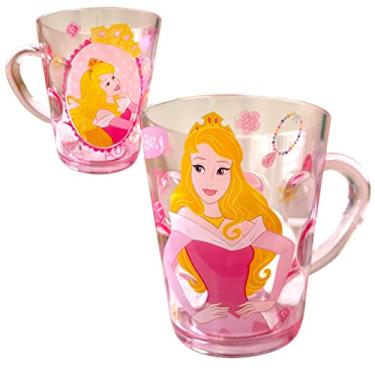 Imagem de Everyday Delights Copo plástico ABS durável Princesa Aurora Bela Adormecida rosa, 250 ml