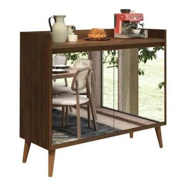 Imagem de Buffet delux delta classico glos com espelho 2 portas malbec - Village