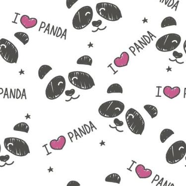 Imagem de Papel De Parede Adesivo Panda Love Ursinho Pet Animais Quarto   10m - 