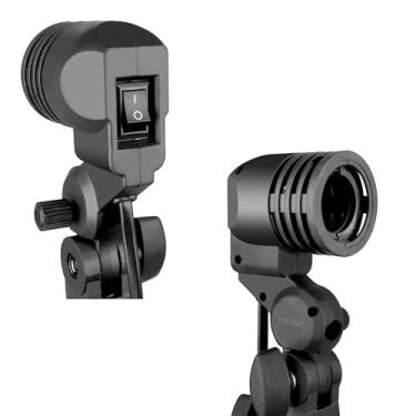 Imagem de Suporte de lâmpada Emart Photography E26/E27 com suporte de luz para guarda-chuva, 2 pacotes