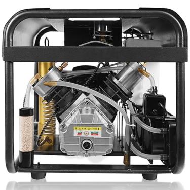 Imagem de TUXING Compressor de ar Pcp de 4500 psi com sistema de resfriamento de água/ventilador embutido e filtros duplos, tipo Autostop para tanques de mergulho de Paintball Airsoft 220 V (TXEDT032)