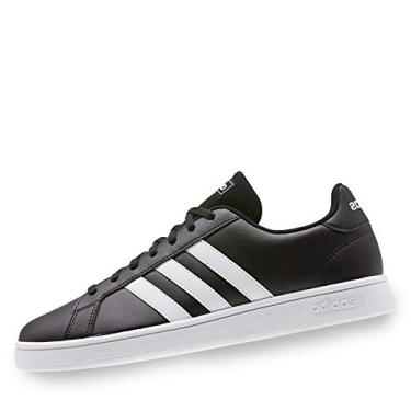Imagem de adidas Tênis feminino Grand Court, Branco/preto, 10.5