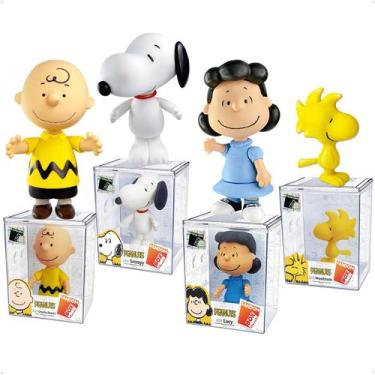 Imagem de Coleção 4 Bonecos Turma Do Snoopy Fandom Box Lider Brinquedo - LIDER B