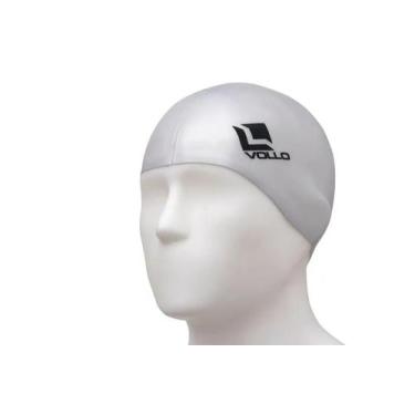 Imagem de Touca Natação Silicone Adulto Vollo Piscina Mergulho, Prata