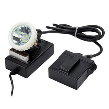 Imagem de HYZHANHONG Luz de segurança para mineração 1+6 LEDs pacote de bateria com luz LED lanterna de cabeça à prova d'água farol de mineração capacete à prova de explosão