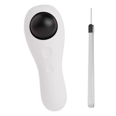 Imagem de JEROCK Clickers de treinamento de cães com alça de pulso, clique de treinamento para animais de estimação, como cães, gatos, cavalo, pássaro, golfinho, filhotes, botões grandes e som alto (branco)