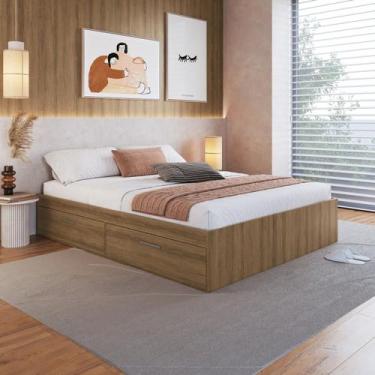 Imagem de Cama Casal Queen com 4 portas Tókio para colchões 158x198 cm CT1160 Ar