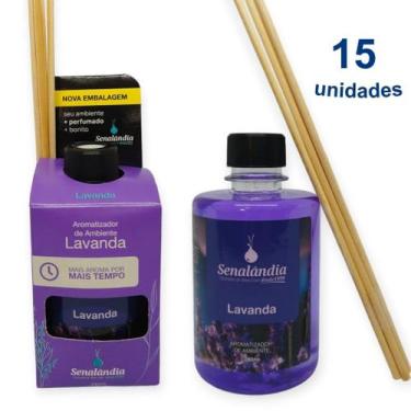 Imagem de 15 Difusor de Lavanda Aromatizador Ambiente Vareta 280ml Perfumado Sen
