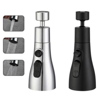 Imagem de Extensor Giratório p/Torneira 3 Jatos Bico Aerador Gira 360 - Top Hous