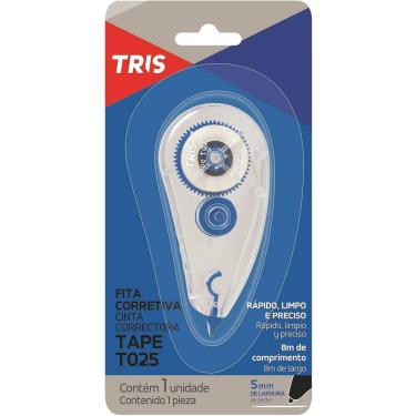 Imagem de Fita Corretiva 5Mm X 8 Metros Tape T025 Tris