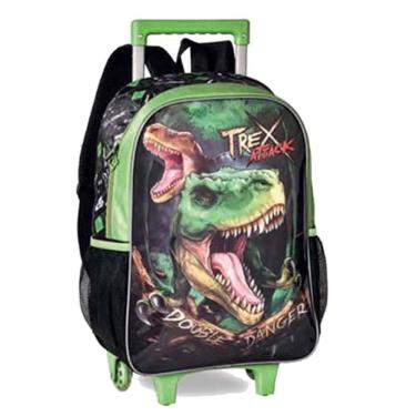 Imagem de Mochila De Rodinhas Infantil Dinossauro T-Rex Clio