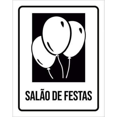 Imagem de Kit 5 Placas Setor Salão De Festas 36X46