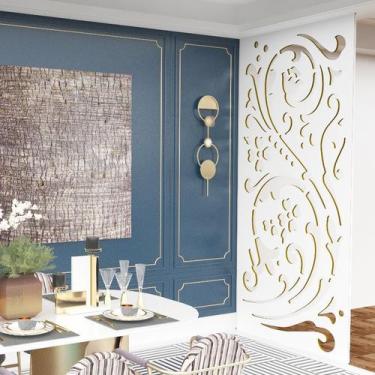 Imagem de Painel Vazado Divisória MDF Marselha Branco - Decore Painéis e Divisór