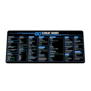 Imagem de Golang Shortcuts Mouse Pad – Tapete de mesa para programadores, desenvolvedores, profissionais de TI e engenheiros de software, acessórios essenciais de computador para fins de estudo, trabalho e