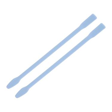 Imagem de Generic 2 palitos de silicone para agitação de 15 cm reutilizáveis em bastão de cera de silicone para pintura de resina epóxi, fabricação líquida, copo epóxi, projetos faça você mesmo, azul