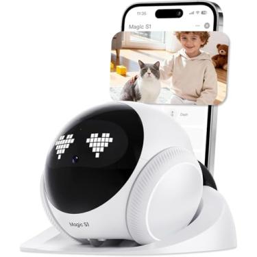 Imagem de 1080P Camera Robo Inteligente, Robô com Câmera de Entretenimento para Pets,Robo Brinquedo,Controle de Aplicativos, Audio Bidirecional
